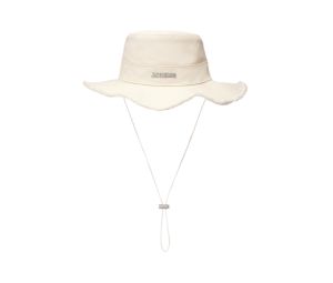 Jacquemus Le Bob Artichaut Frayed Expedition Hat Off-White