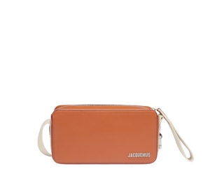 Buy Jacquemus Le Cuerda Horizontal In Cow Leather With Silver Metal Logo-Hardware Light Brown at Sasom – Authentic and Ready to Ship