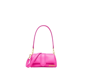 Buy Jacquemus Le Petit Bambimou In Soft Padded Lamb Leather With Gold Metal Logo And Hardware Neon Pink at Sasom – Authentic and Ready to Ship