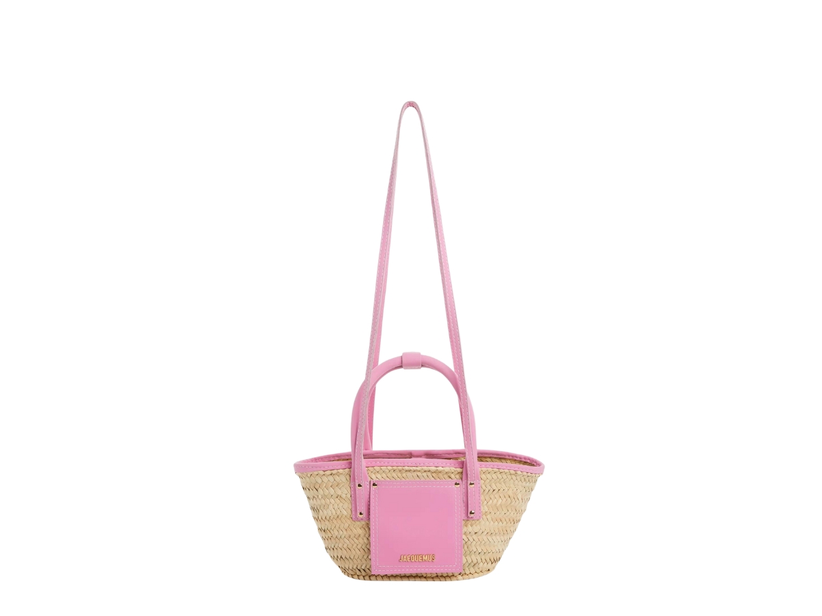 ☆【Jacquemus】☆LE PETIT PANIER SOLI かごバッ.グ☆pink☆ Le Petit Panier Soli basket tote bag in pink - Jacquemus