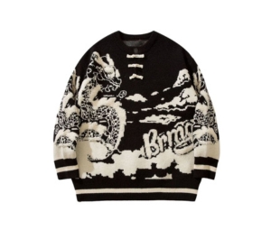 Jeera 168 Black Sky Dragon Sweater