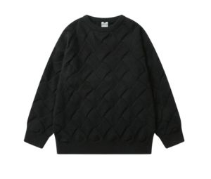 Jeera 168 Black Twill Weave Sweater