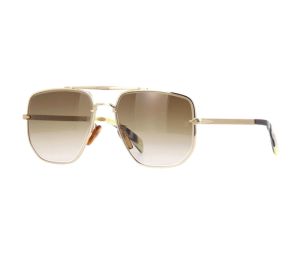 Jimmy Choo David Beckham Sunglass In Gold Frame With Brown Gradient Lenses