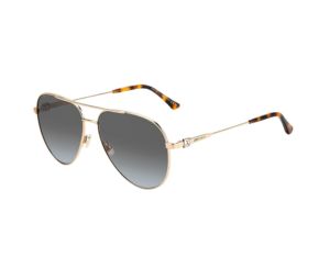 Jimmy Choo OLLY/S Sunglasses In Rose Gold Frame With Grey Graduated Lens