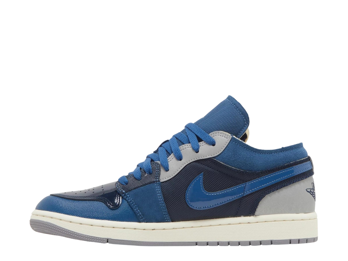 Jordan 1 Low SE Craft Obsidian French Blue Ashen Slate White