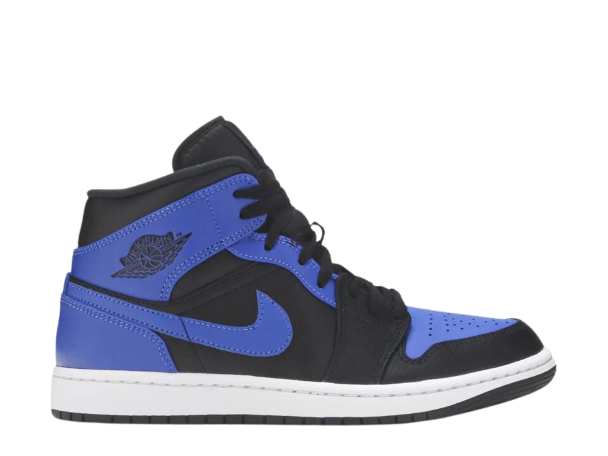 SASOM | รองเท้า Jordan 1 Mid Black Hyper Royal เช็คราคาล่าสุด