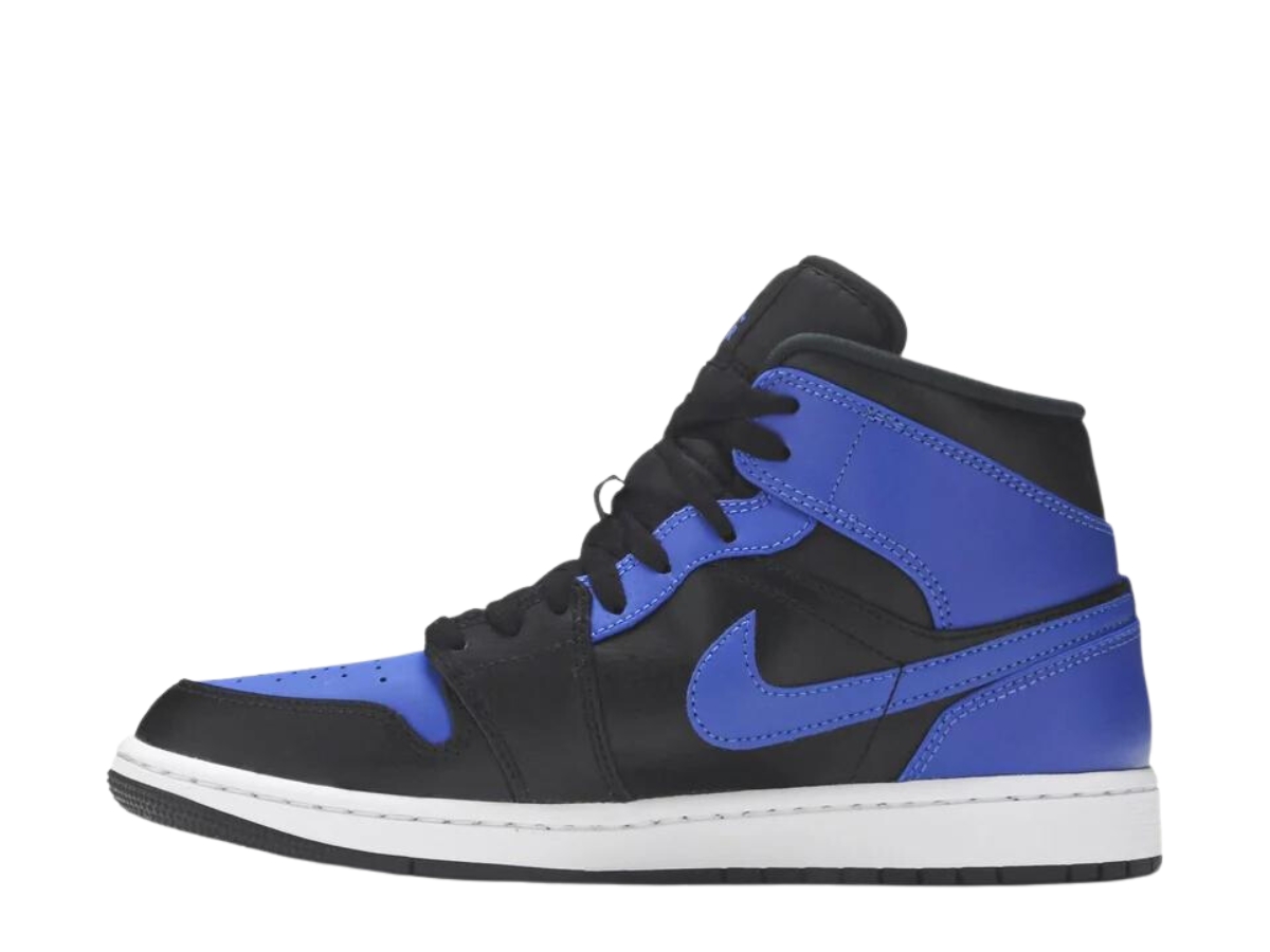 SASOM | shoes Jordan 1 Mid Black Hyper Royal Check the latest price now!