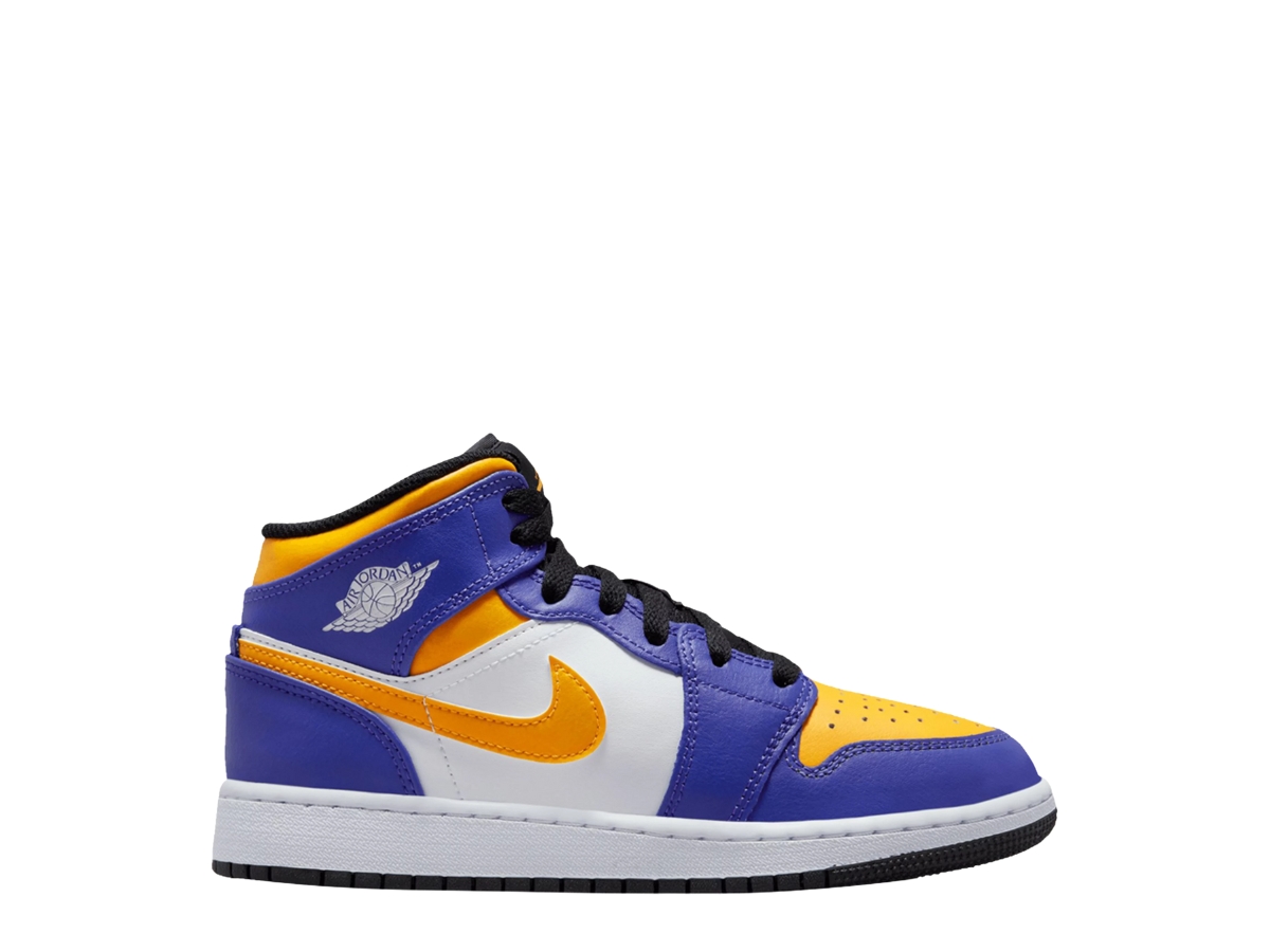 SASOM shoes Jordan 1 Mid Lakers 2022 GS Check the latest