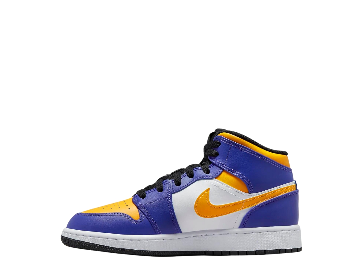 SASOM | shoes Jordan 1 Mid Lakers (2022) (GS) Check the latest price now!