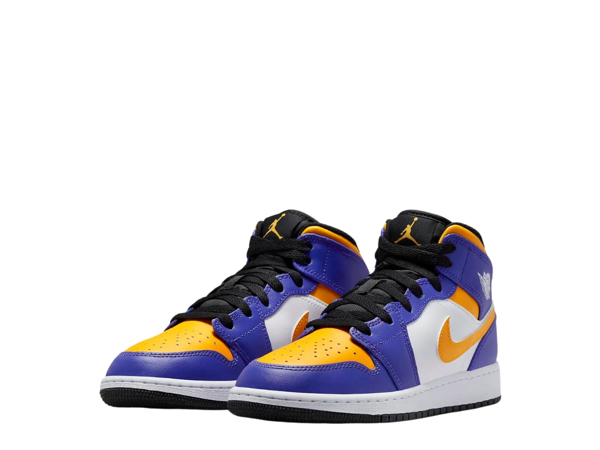 SASOM | shoes Jordan 1 Mid Lakers (2022) (GS) Check the latest price now!