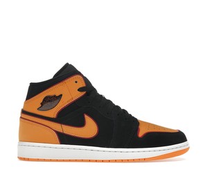 Buy Jordan 1 Mid Fat Tongue Black Orange at Sasom – Authentic and Ready to Ship