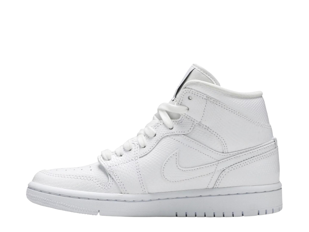 white snakeskin jordans