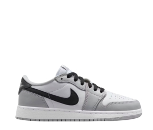 Buy Jordan 1 Retro Low White Black Wolf Grey (GS) at Sasom – Authentic and Ready to Ship