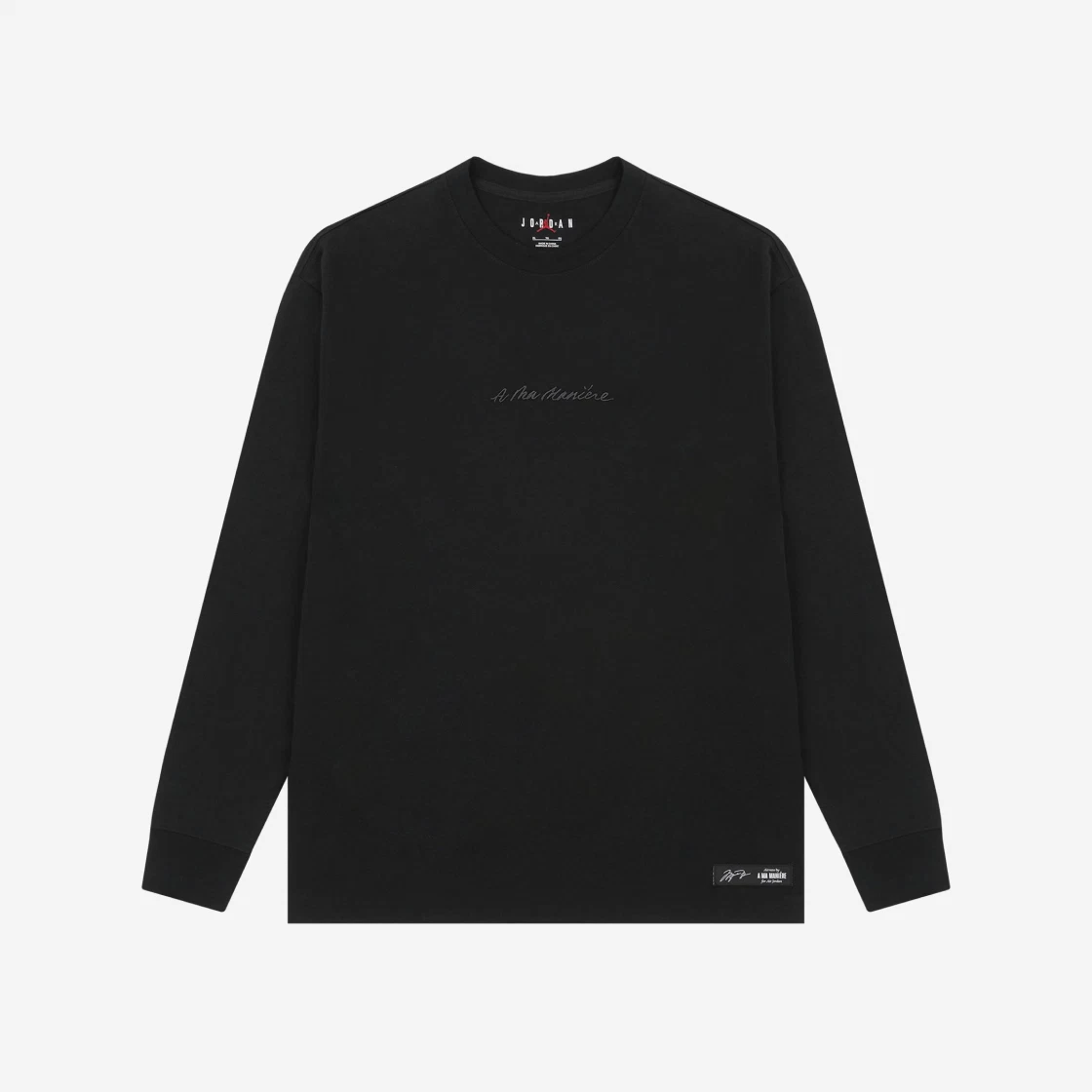 Jordan x A Ma Maniere L/S T-Shirt Black - Asia | ของแท้