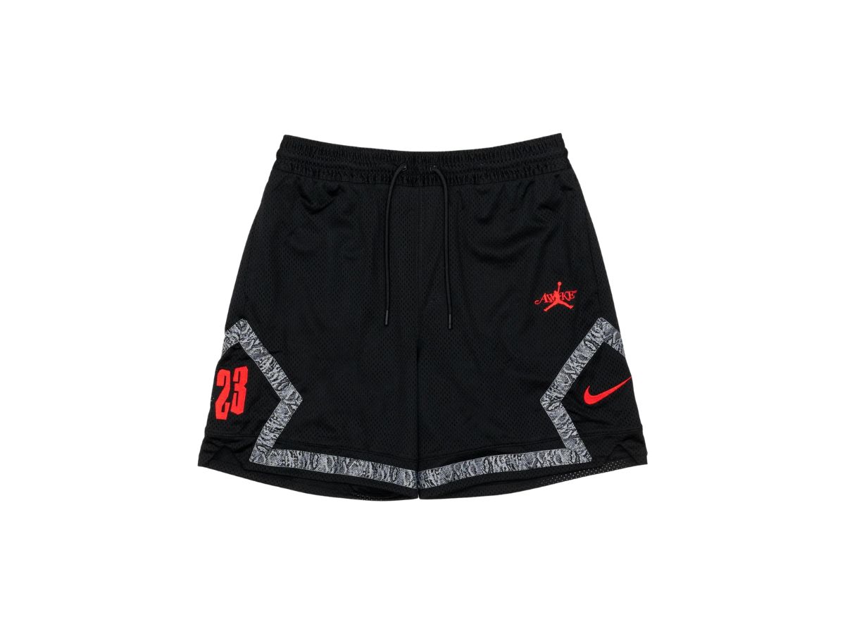 Jordan x Awake NY Diamond Shorts Black University Red