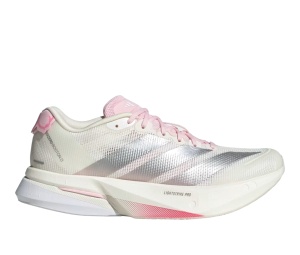 Buy adidas Adizero Boston 13 Core White Silver Metallic Clear Pink (Women's) at Sasom – Authentic and Ready to Ship