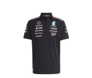 Buy adidas Mercedes AMG Petronas Formula One Team Polo Men's Black White at Sasom – Authentic and Ready to Ship