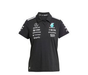 Buy adidas Mercedes - Amg Petronas Formula One Team Polo Black White (Women's) at Sasom – Authentic and Ready to Ship