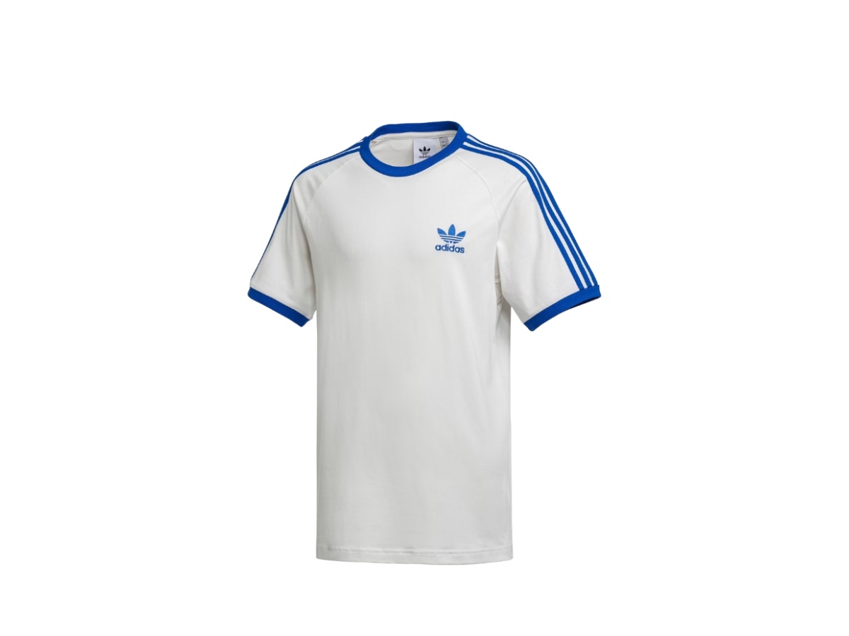 adidas Adicolor Classic 3S Tee Cloud White Blue | ของแท้
