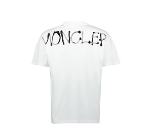 Buy Moncler Men's White Graffiti Logo T-Shirt White at Sasom – Authentic and Ready to Ship