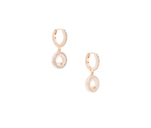 Buy Katespade Spot The Spade Pave Huggies Rose Gold at Sasom – Authentic and Ready to Ship