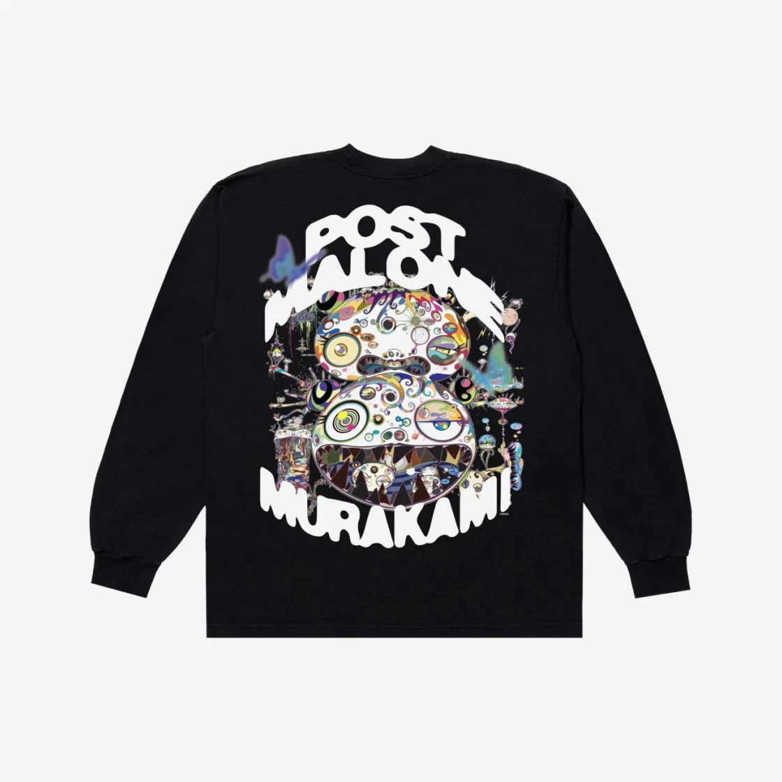 https://d2cva83hdk3bwc.cloudfront.net/kaikai-kiki-x-post-malone-choose-your-side-long-sleeve-t-shirt-black-2.jpg