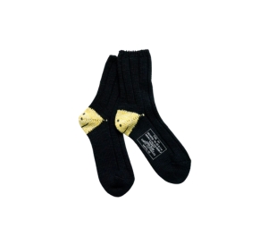 Buy Kapital MA-1 Rainbowy Happy Heel Socks black at Sasom – Authentic and Ready to Ship