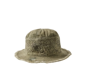 Buy Kapital The Old Man And The Sea Distressed Buckled Cotton-Twill Bucket Hat Green at Sasom – Authentic and Ready to Ship