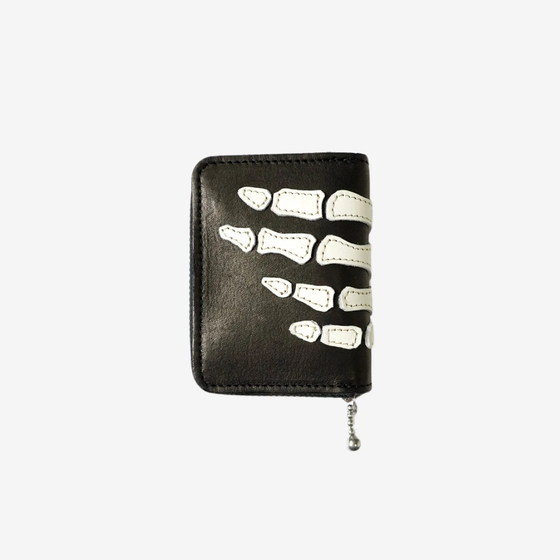 https://d2cva83hdk3bwc.cloudfront.net/kapital-thumbs-up-bone-hand-zip-mini-wallet-black-2.jpg