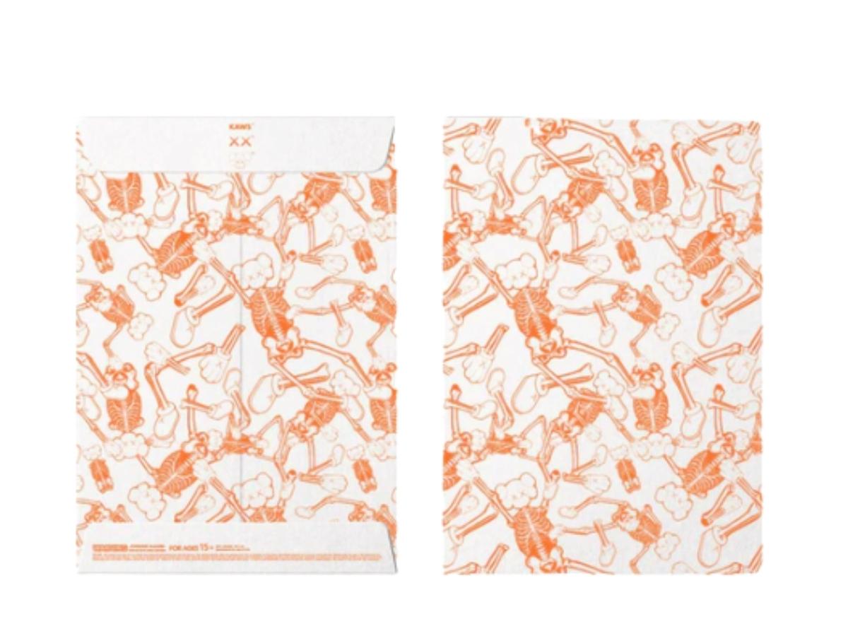 ポスター KAWS Skeleton Board Cutout Ornament KAWS Skeleton Board Cutout Ornament Orange | ของแท้