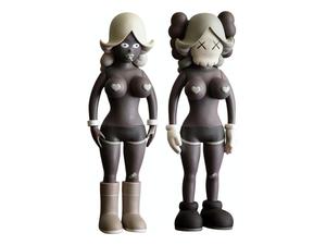 Buy KAWS The Twins Vinyl Figure Grey at Sasom – Authentic and Ready to Ship