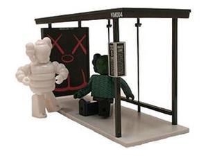 Buy KAWS x Medicom Bus Stop Series Volume 4 Vinyl Toy White/Green at Sasom – Authentic and Ready to Ship