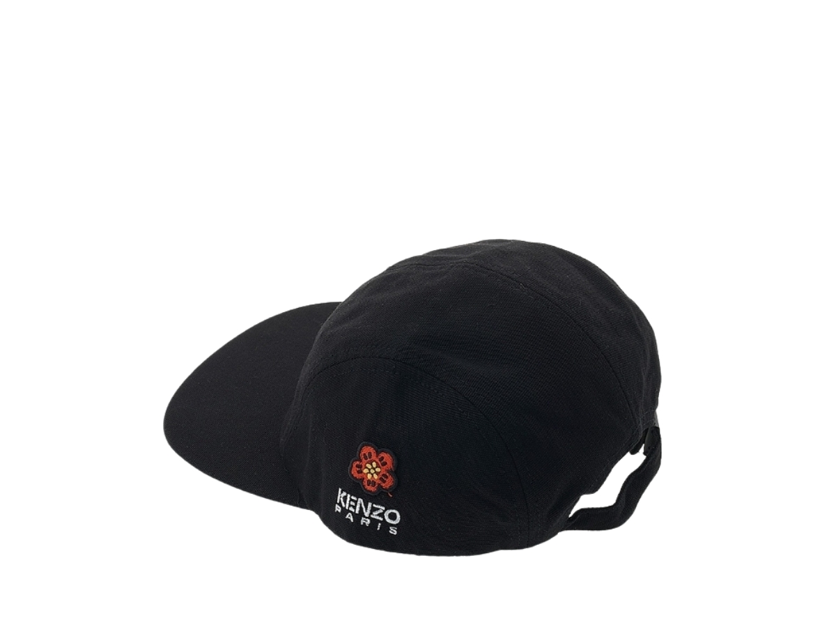 Kenzo Boke Flower Cotton Baseball Hat Black