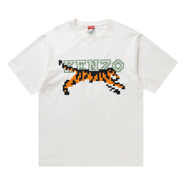 ★KENZO★ Genzo Pop Short Sleeve T-Shirt Off White FF55TS530 MUSINSA | KENZO Genzo Pop Short Sleeve T-Shirt - Off White