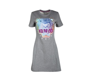 Buy Kenzo Tiger Motif Rainbow Sweatshirt Dress Grey at Sasom – Authentic and Ready to Ship