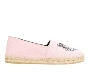 Buy Kenzo Tiger Logo Embroidered Espadrille Faded Pink (Women's) at Sasom – Authentic and Ready to Ship