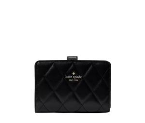 Buy Katespade Carey Medium Compact Bifold Wallet in Black at Sasom – Authentic and Ready to Ship