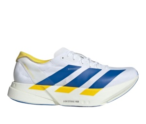 Buy adidas Adizero Adios Pro 4 Cloud White Blue Yellow at Sasom – Authentic and Ready to Ship