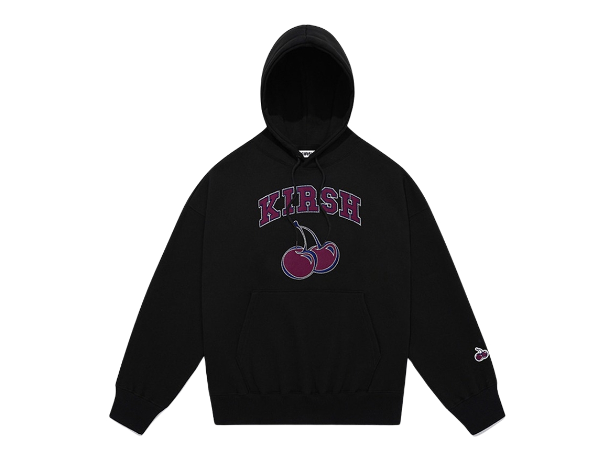 ★2021SS新作★KIRSH★ARCH LOGO CHERRY HOODIE KS_2色 KIRSH CHERRY ARCH LOGO CROP HOODIE キルシーチェリー