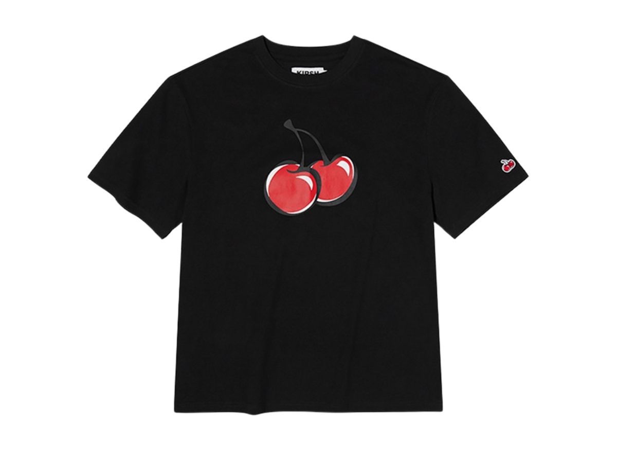★2022SS新作★KIRSH X POLAROID★BIG CHERRY T-SHIRT KIRSH Big Cherry T-Shirt Black Shop Authentic at SASOM