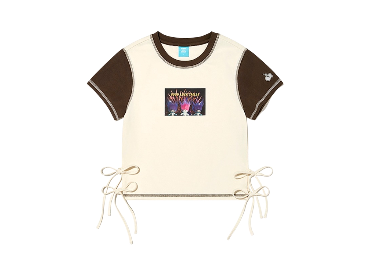 ☆KIRSH☆ Trolls color block slim fit t-shirt ivory Buy KIRSH Trolls Color Block Slim Fit T-Shirt Ivory | SASOM