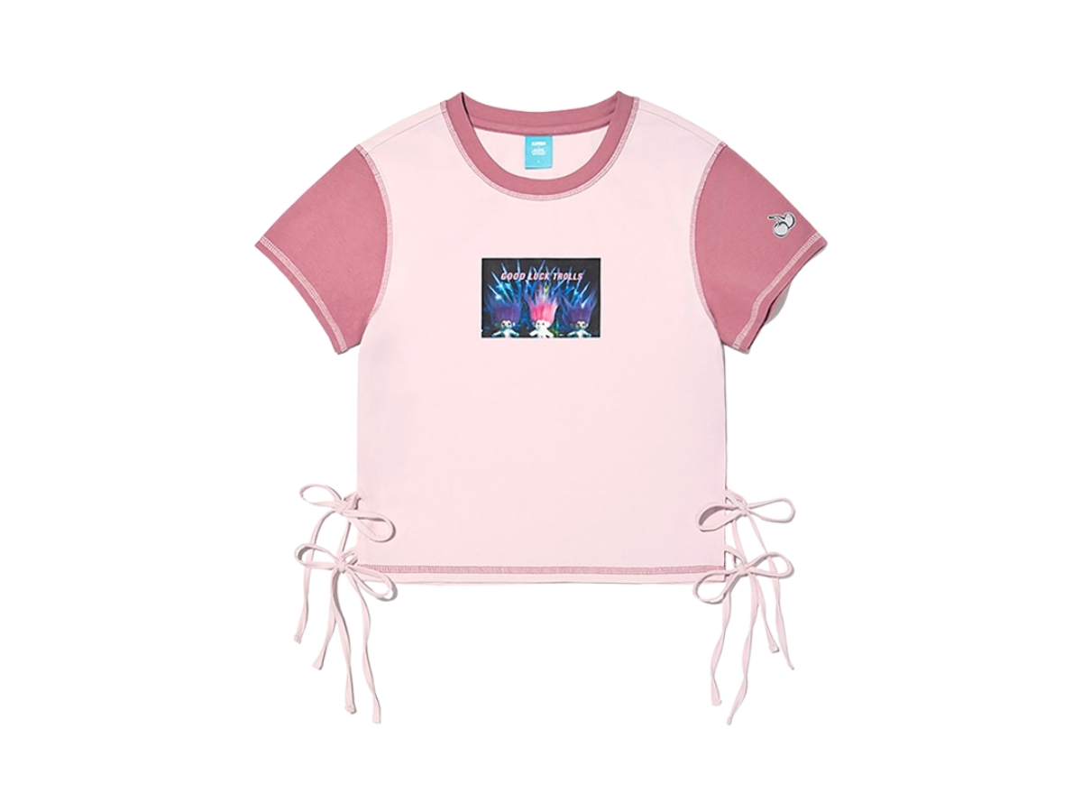 ☆KIRSH☆ Trolls Color Block Slim Fit T-Shirt Light Pink KIRSH Trolls Color Block Slim Fit T-Shirt Light Pink
