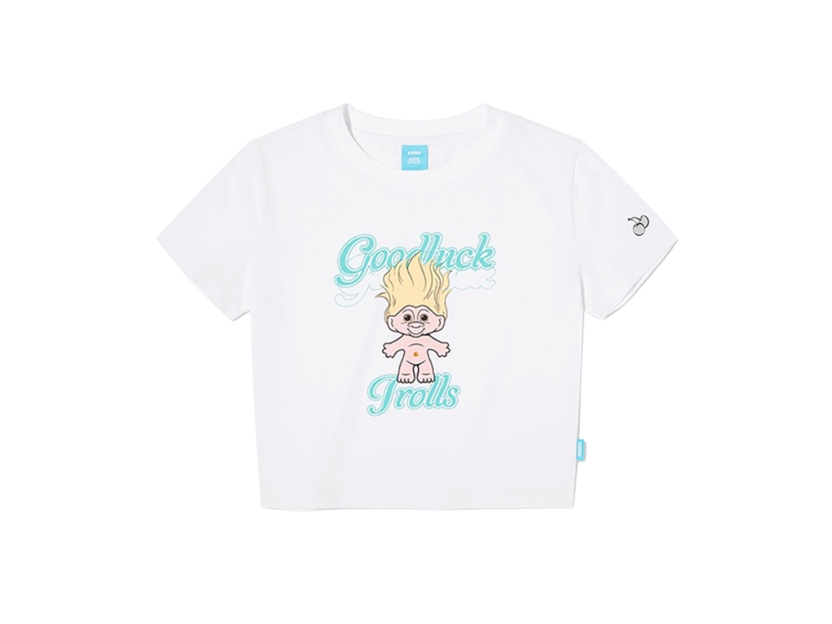 ☆KIRSH☆ Trolls Retro Graphic Crop T-Shirt White Buy KIRSH Trolls Retro Graphic Crop T-Shirt White | SASOM