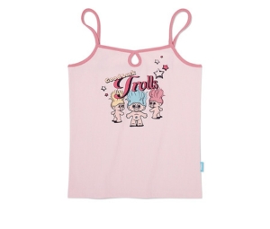 KIRSH Trolls Color Block Slim Fit T-Shirt Light Pink