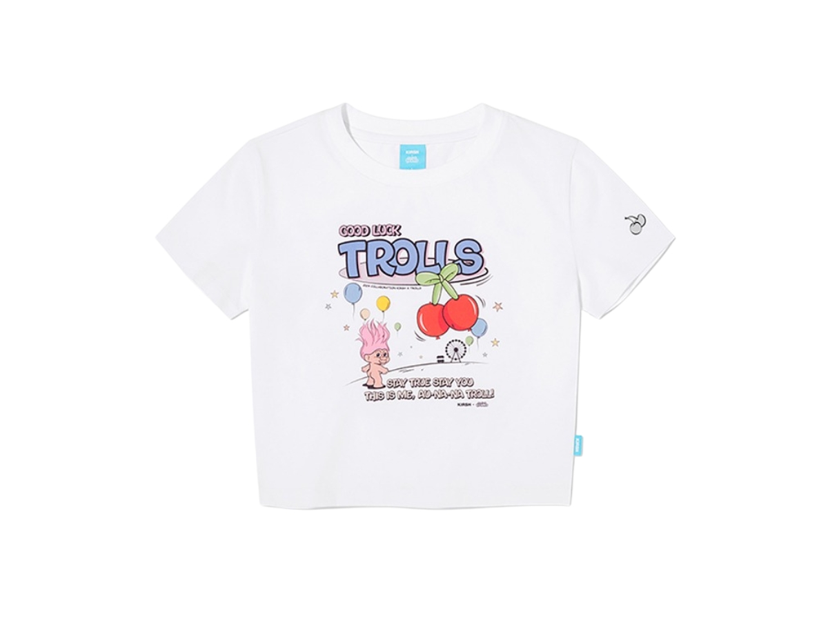 ☆KIRSH☆ Trolls Graphic Crop T-Shirt White Buy KIRSH Trolls Retro Graphic Crop T-Shirt White | SASOM