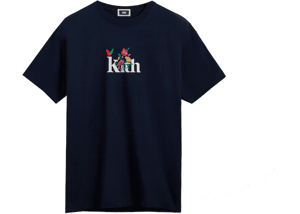 ☆ KITH Begonia Floral classic logo tee ロゴTシャツ ☆ Kith Kith Begonia Floral Classic Logo Tee White | Grailed