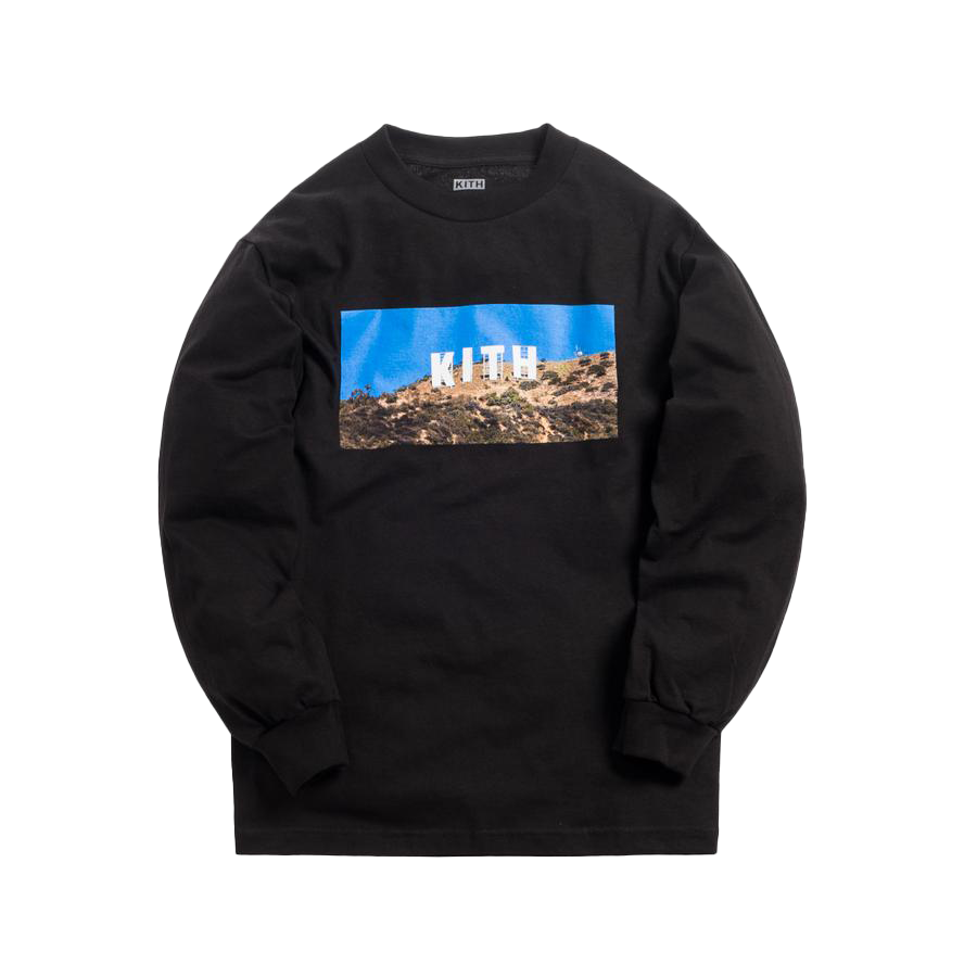 SASOM | เสื้อผ้า Kith Hollywood L/S Tee Black เช็คราคาล่าสุด