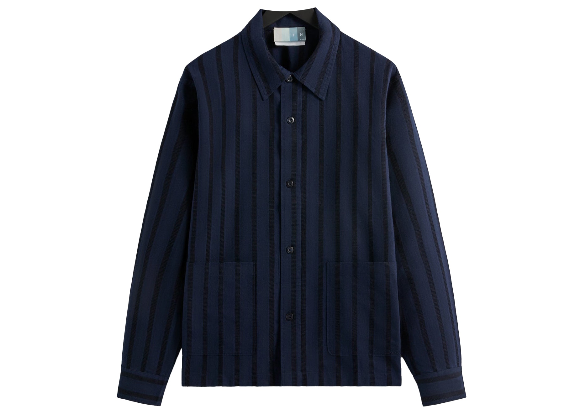 SASOM | apparel Kith L/S Poplin Boxy Collared Overshirt Nocturnal