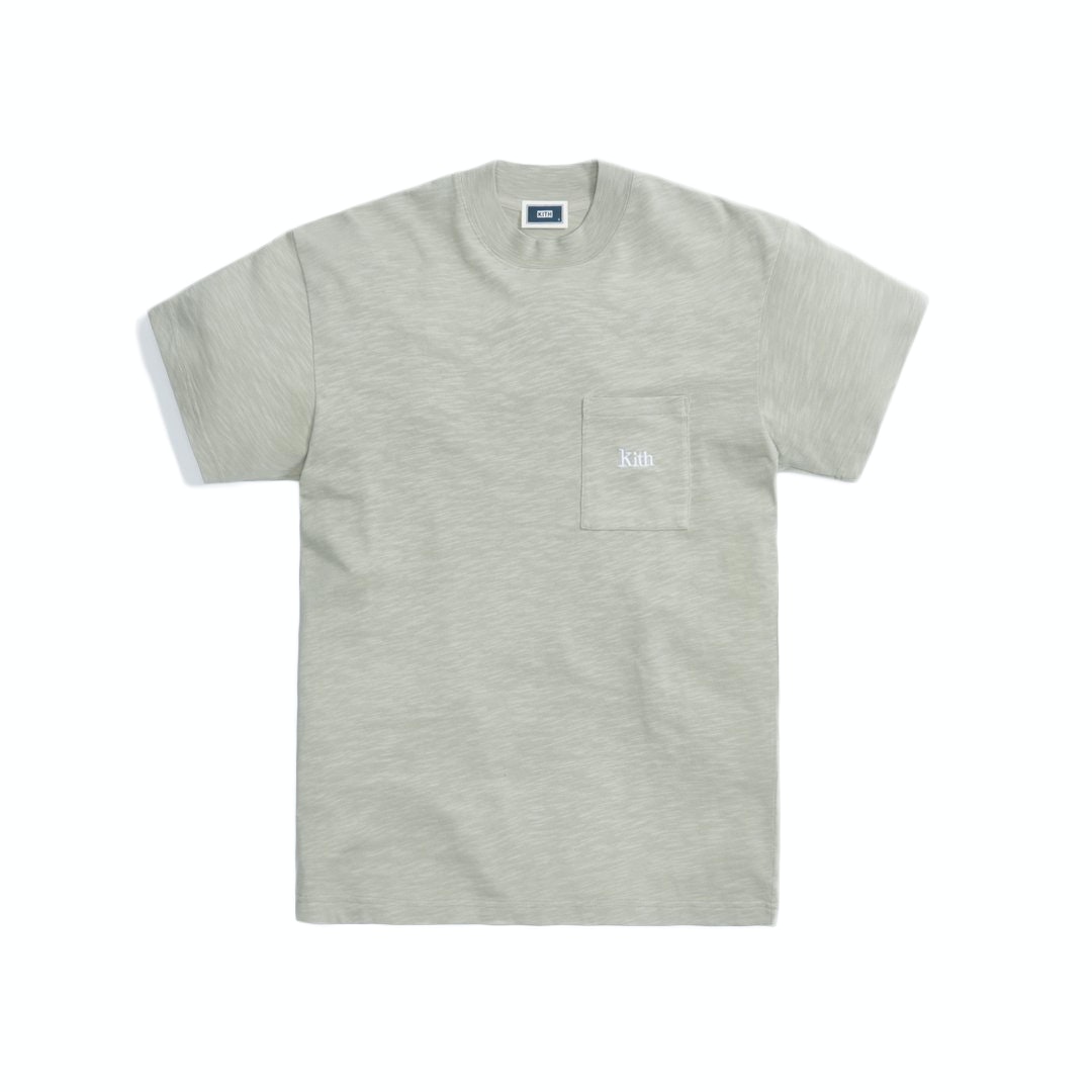 ☆ KITH Mock Neck JFK pocket tee ロゴTシャツ ☆ Buy Kith Mock Neck JFK Pocket Tee Plaster | SASOM