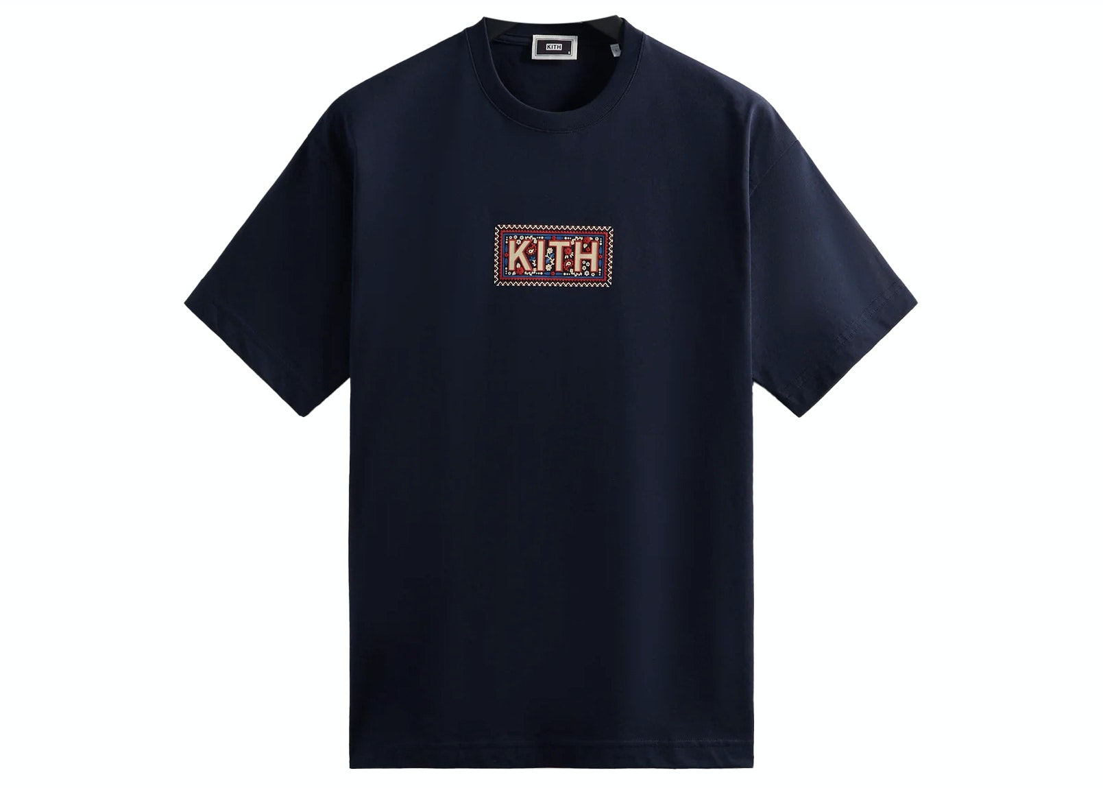 ☆ KITH Needlepoint classic logo tee ロゴTシャツ ☆ Buy Kith Needlepoint Classic Logo Tee Nocturnal | SASOM
